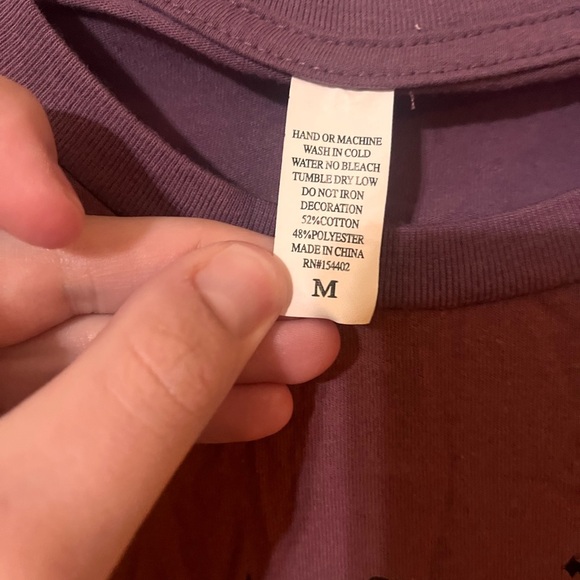 Purple Kids Shirt with Floral Design - Picture 2 of 2